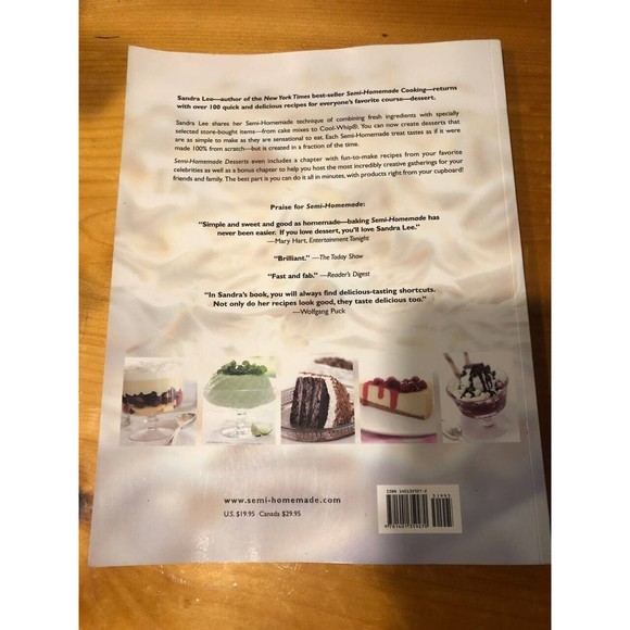 Semi-Homemade Desserts Paperback  Sandra Lee - Picture 3 of 16